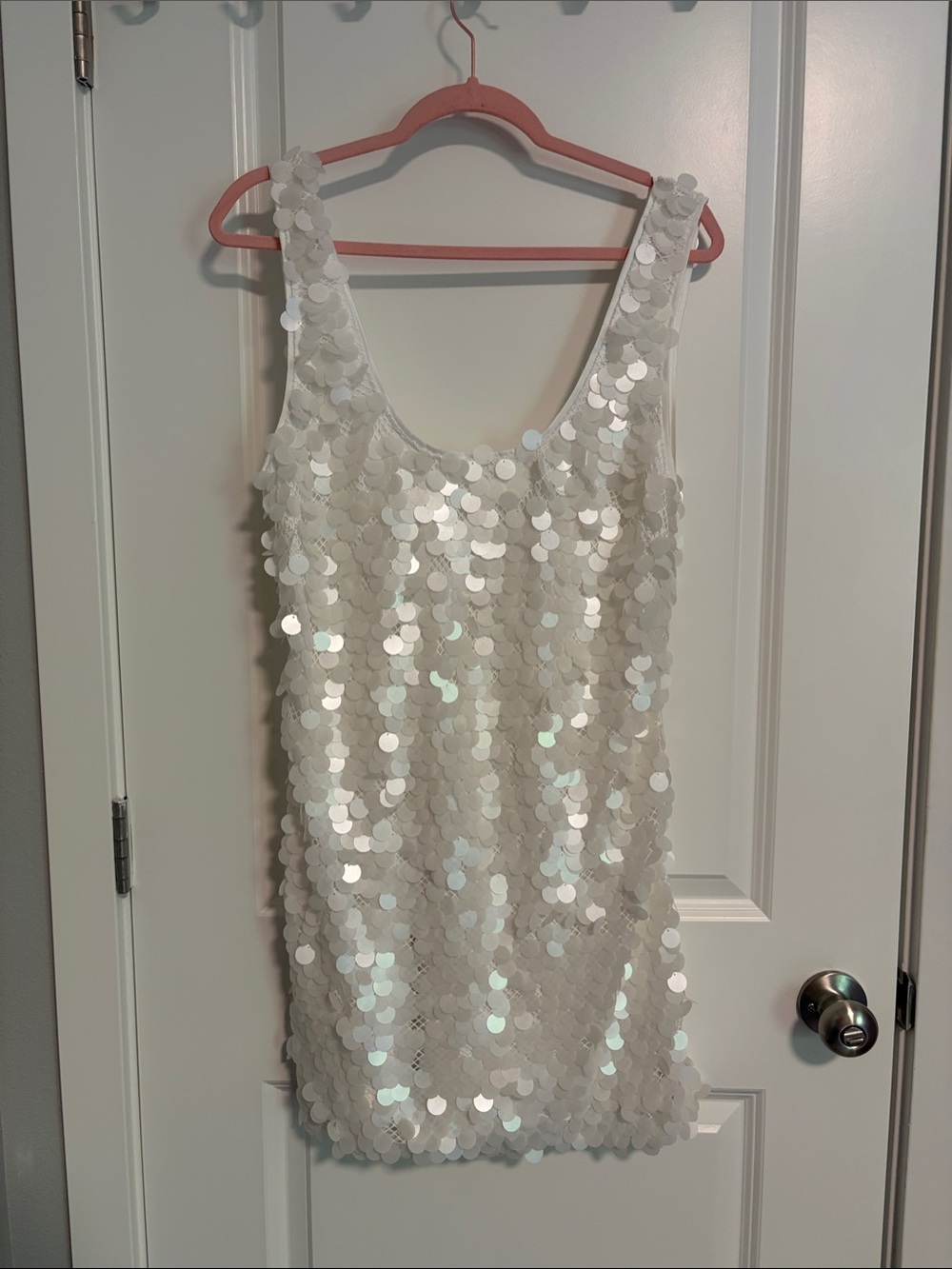 Lovers & Friends White Sequin Dress